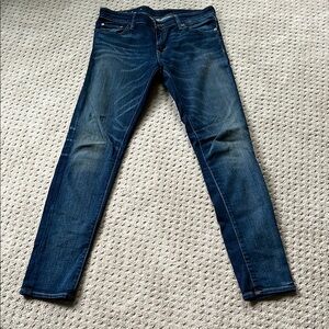 Denim & Supply Ralph Lauren Blue Skinny Jeans with Modern Tapered Fit